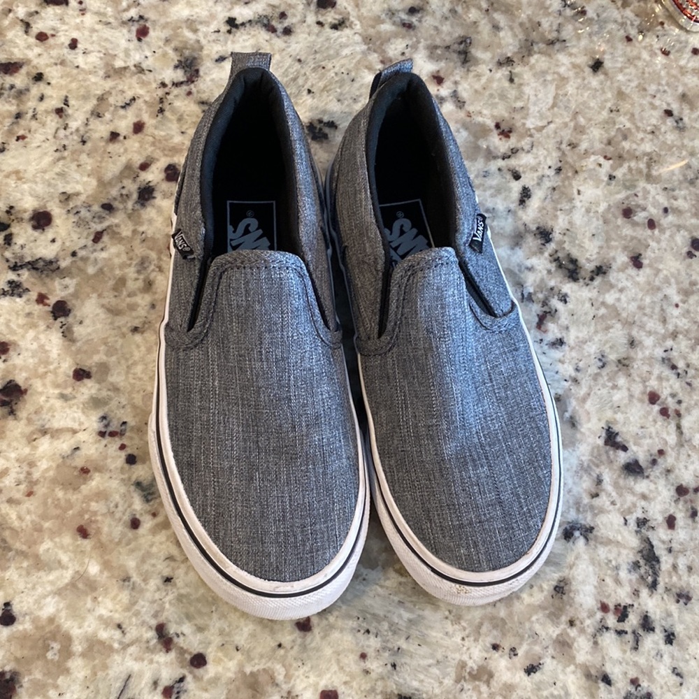 Kids gray vans size 12